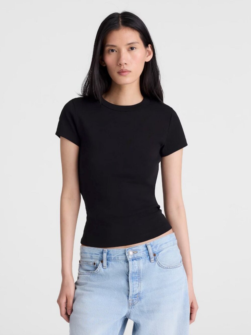 Madewell the '90s Crewneck Tee in Compact Cotton